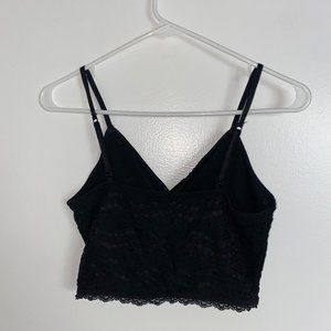 Black Lace Bralette - Size Large
